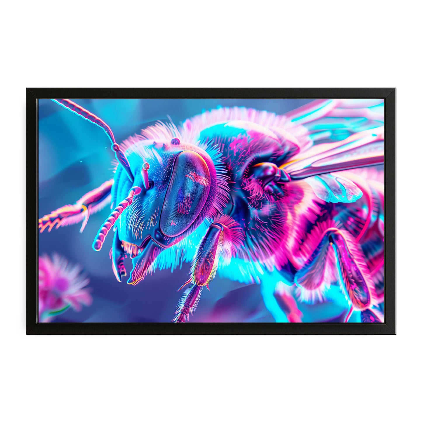 Vaporwave Bee Art