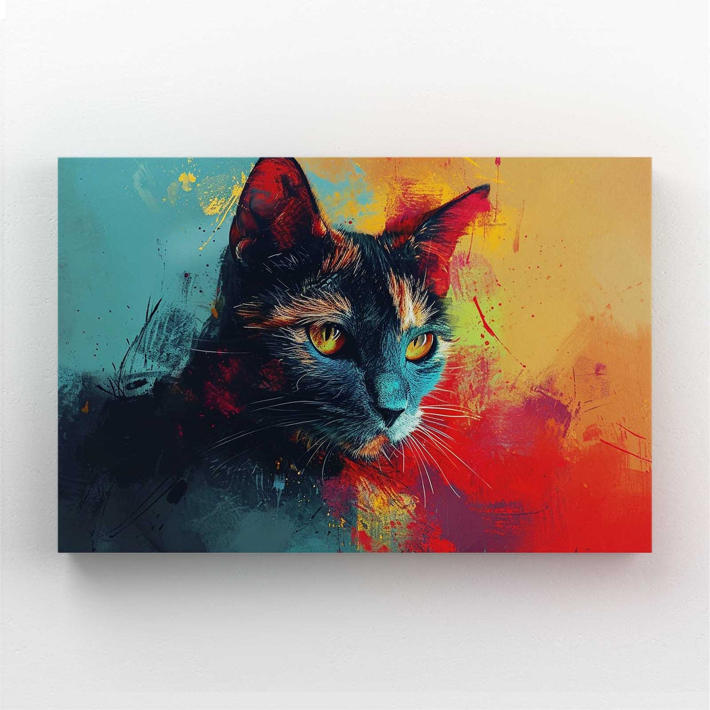 Vibrant Cat Wall Art