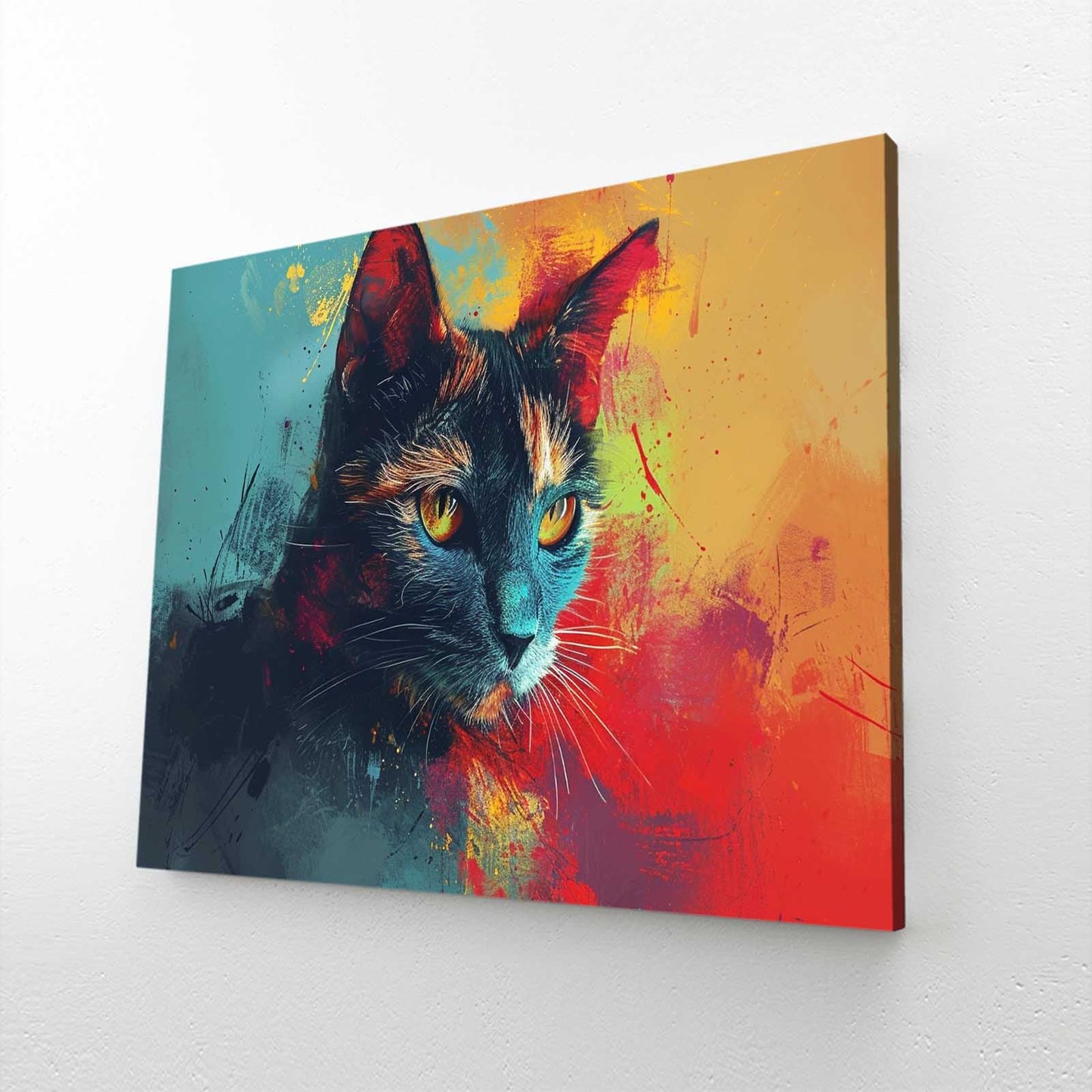Vibrant Cat Wall Art