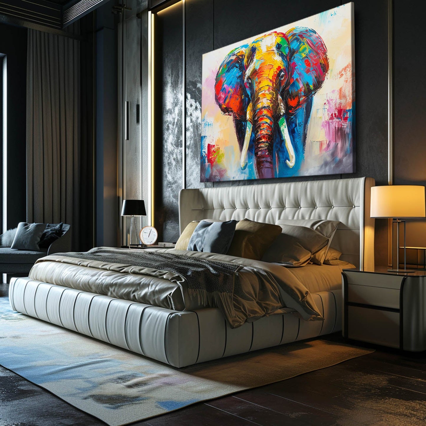 Vibrant Elephant Art