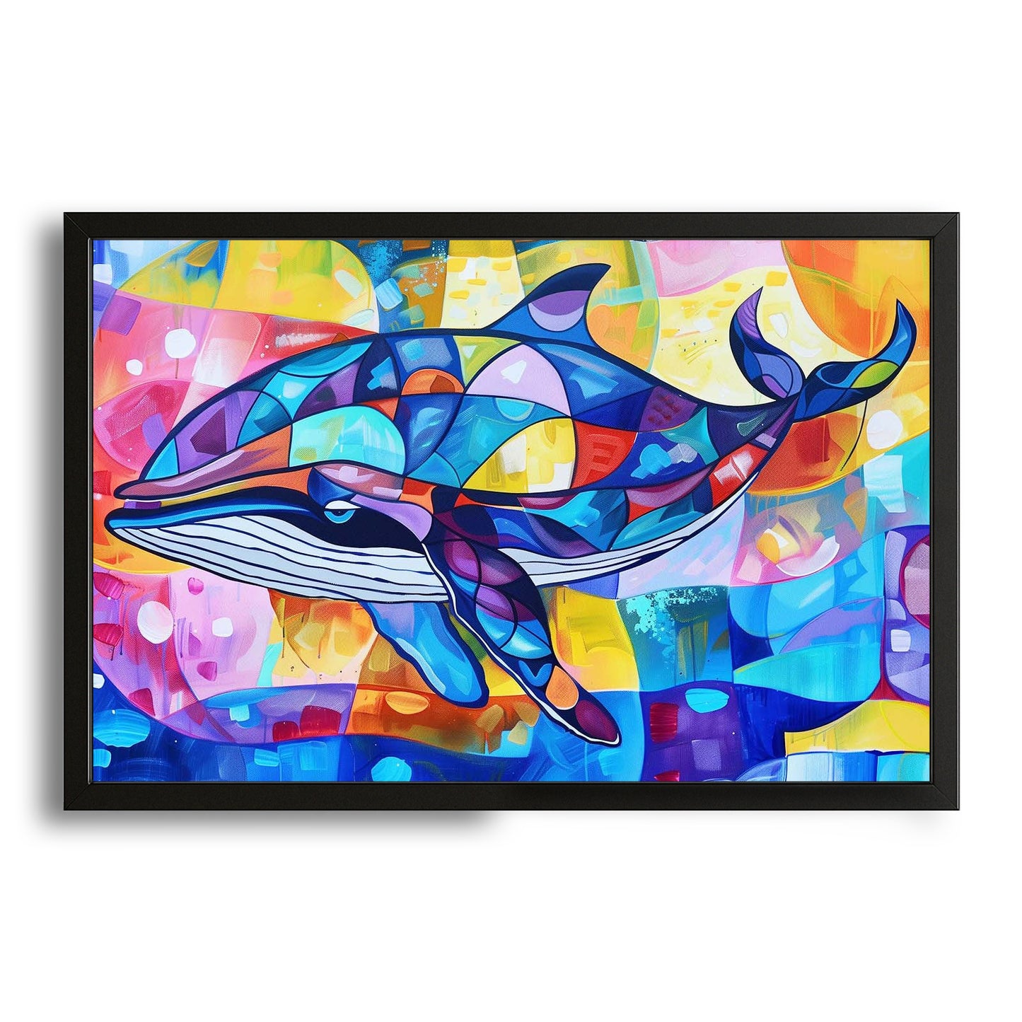 Vibrant Pop Art Whale