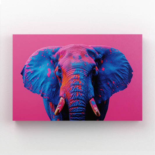 Vibrant Pop Elephant Art