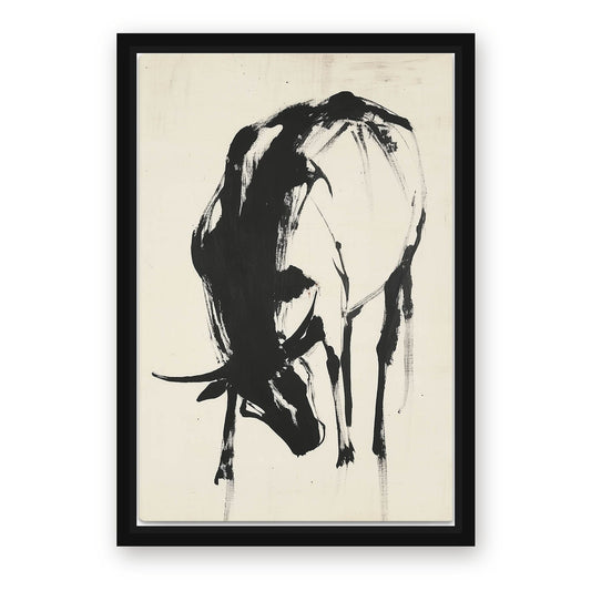 Vintage Cow Prints – with Premium Black wood frame