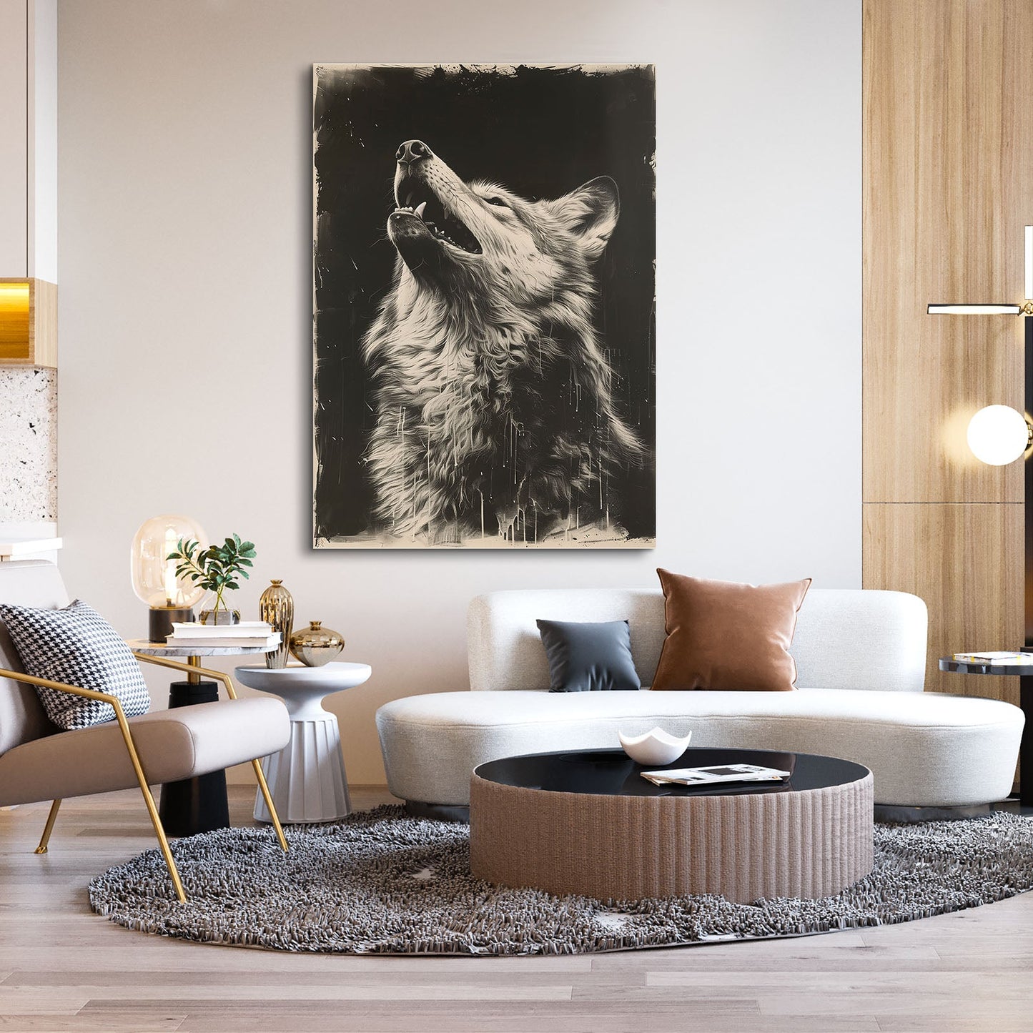 Vintage Wolf Wall Art