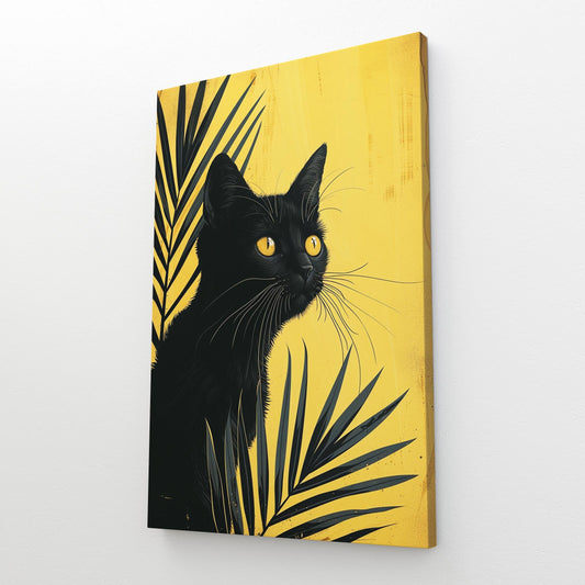Wall Art Golden Gaze Cat