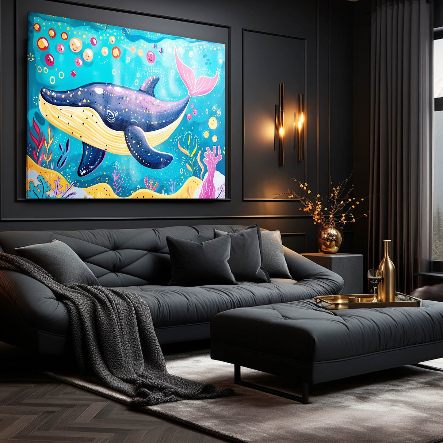 Wall Art Whale Nursery