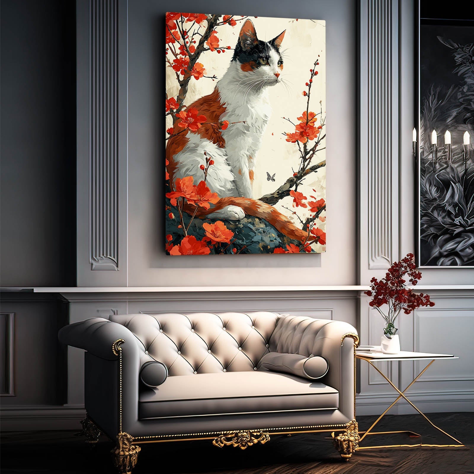 Wall Canvas Cat Art