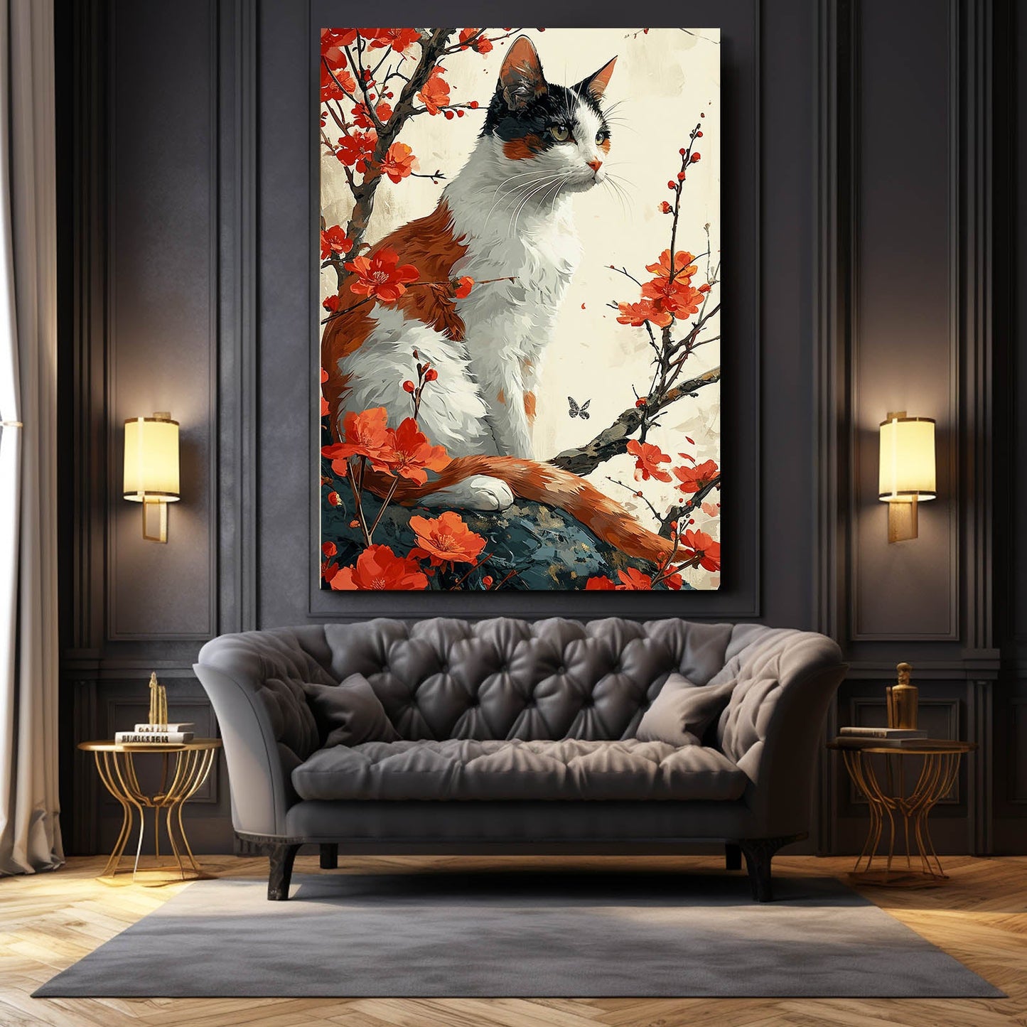 Wall Canvas Cat Art