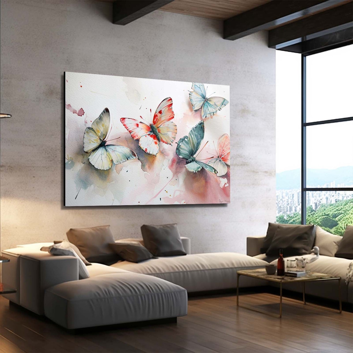Watercolor Butterfly Wall Art