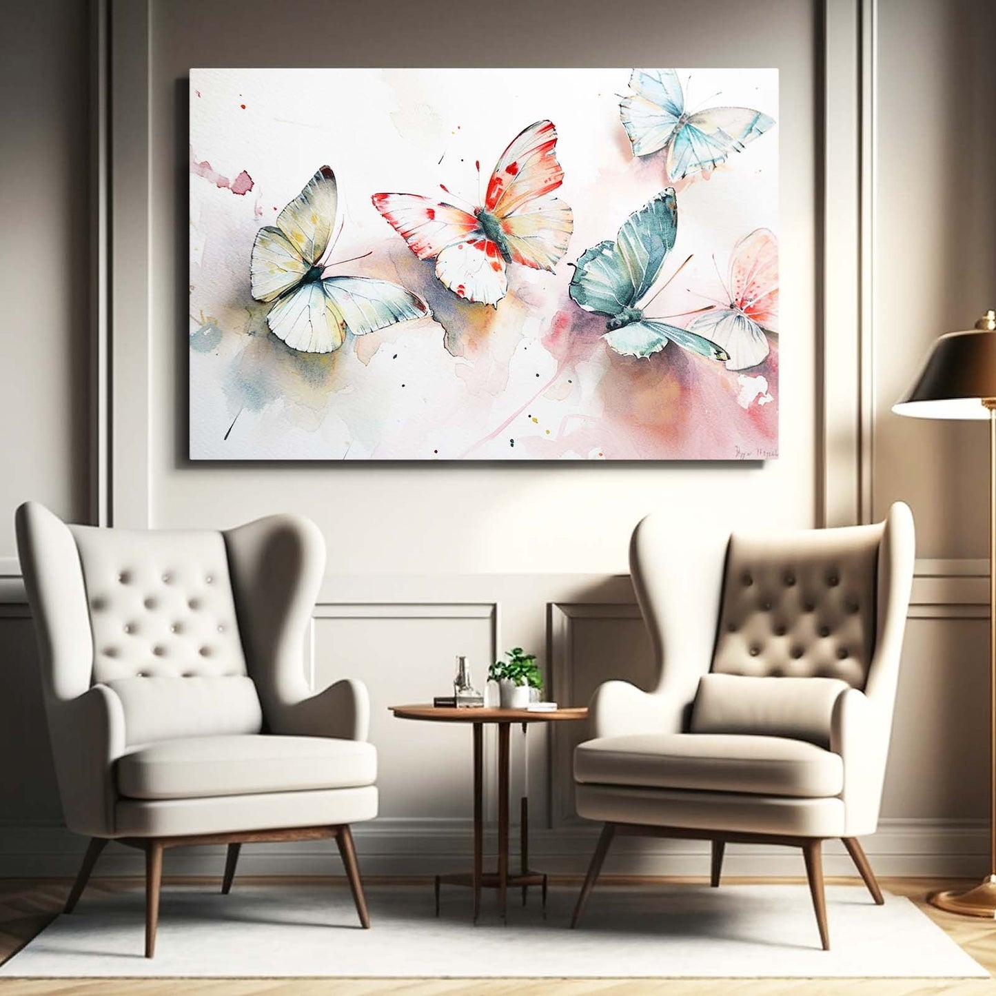 Watercolor Butterfly Wall Art
