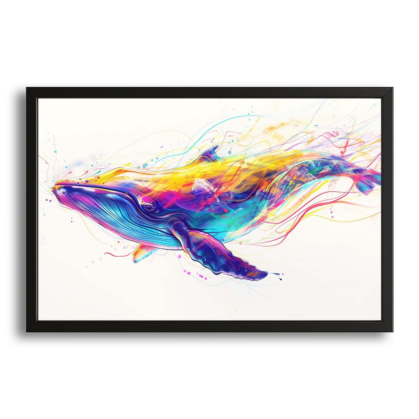 Whale Art Abstract