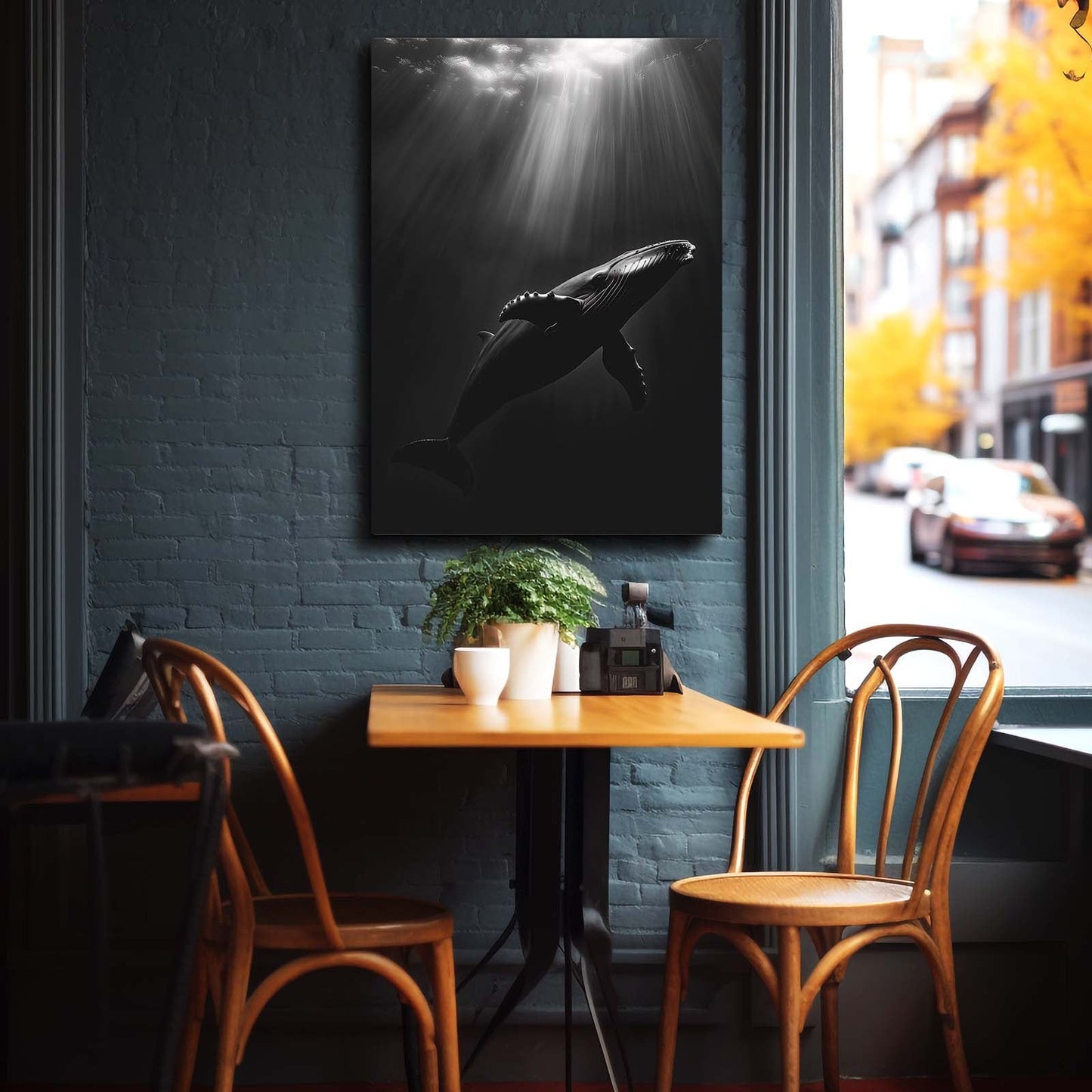 Whale Art Black And White