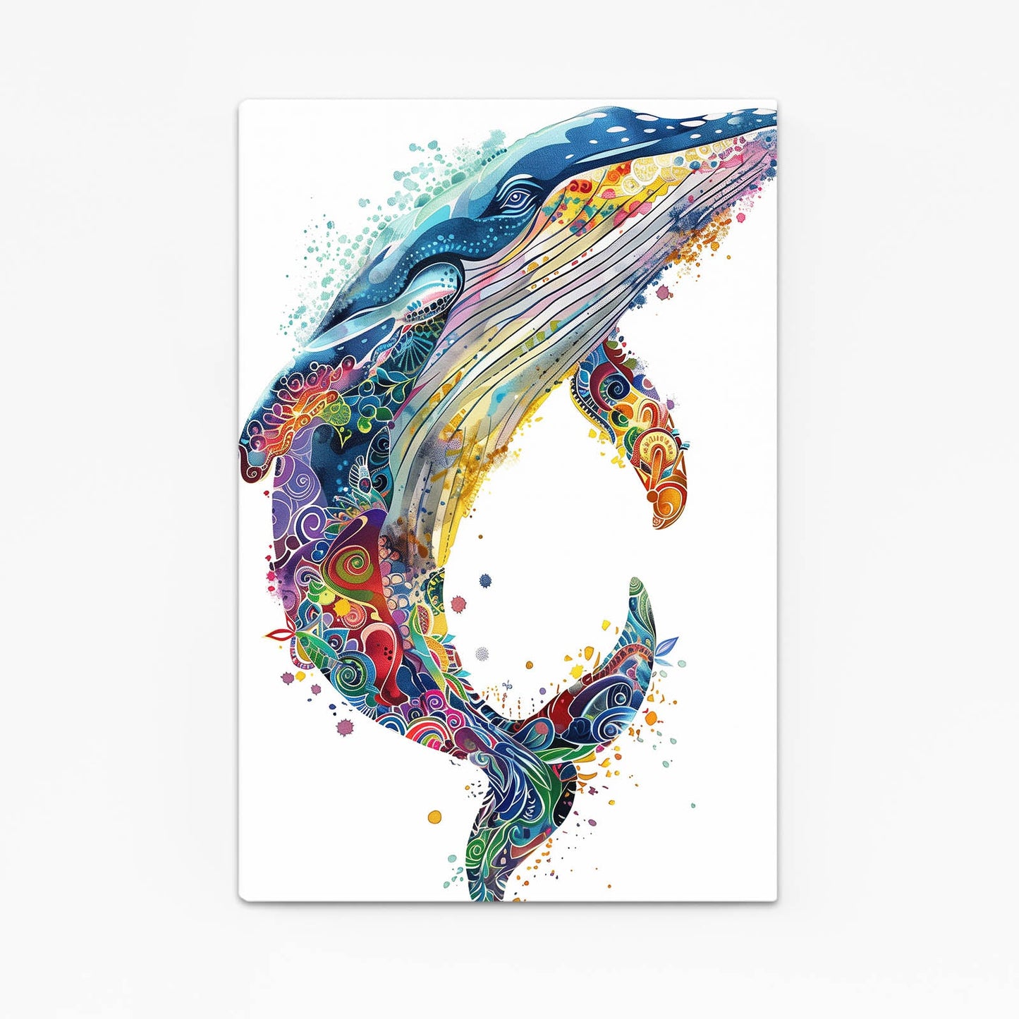 Whale Art Colorful