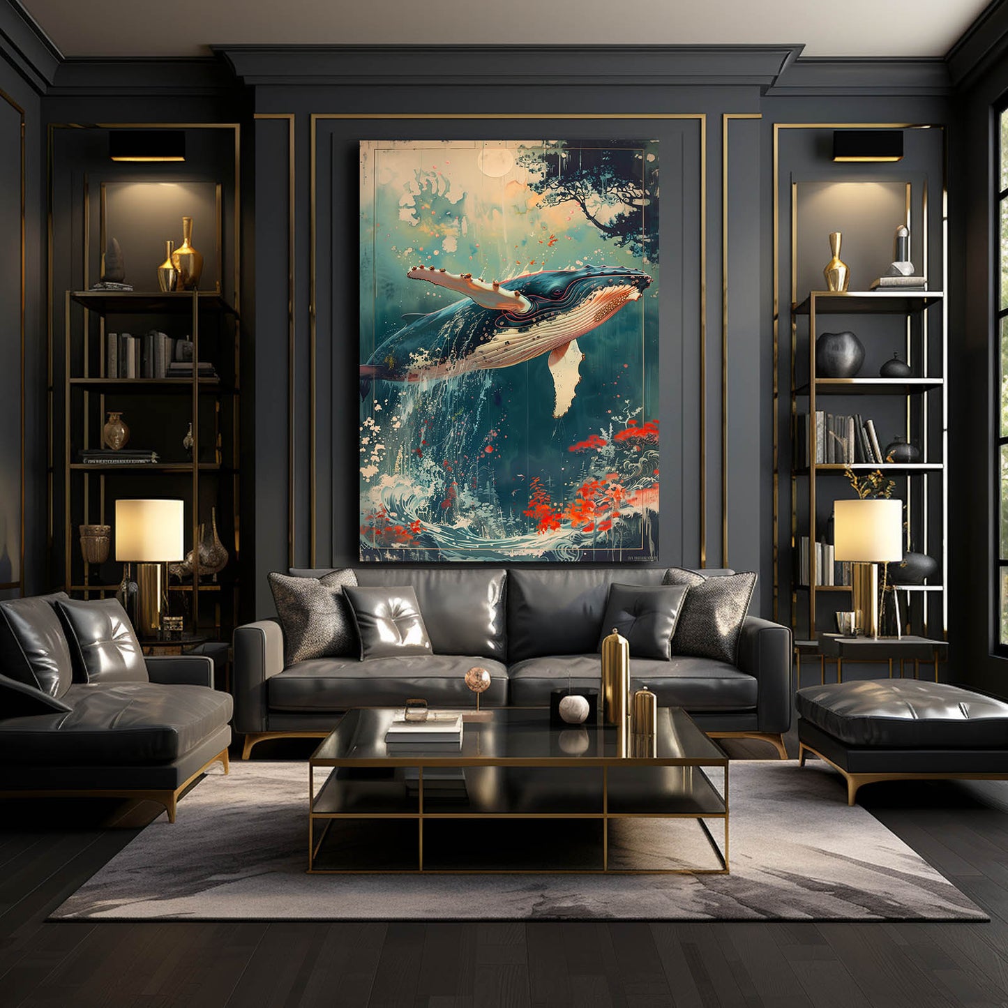 Whale Art Japanese