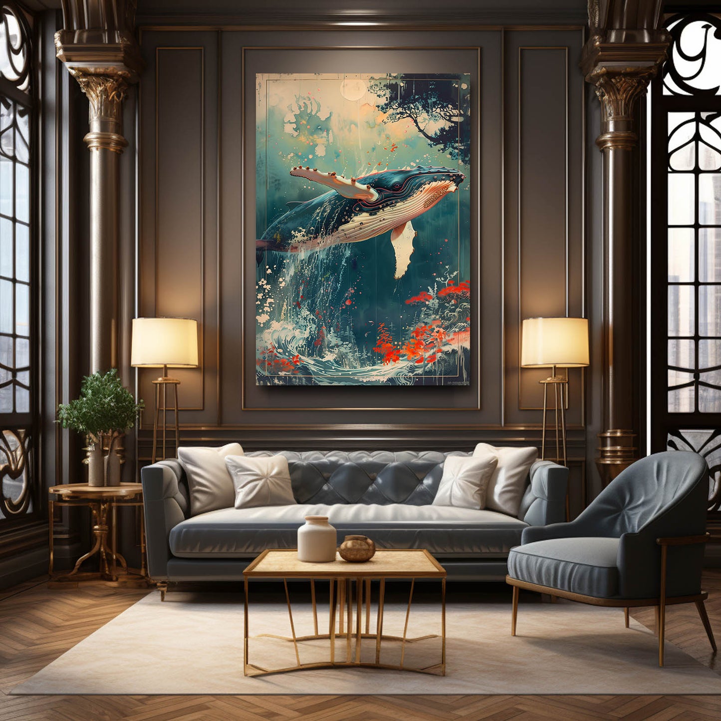 Whale Art Japanese