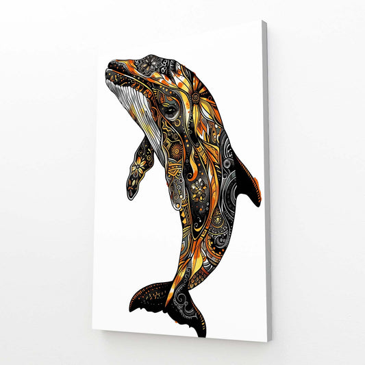 Whale Art Tribal