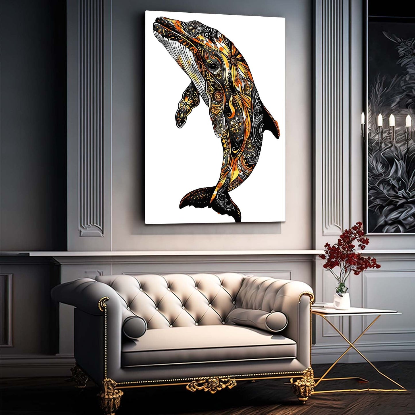 Whale Art Tribal