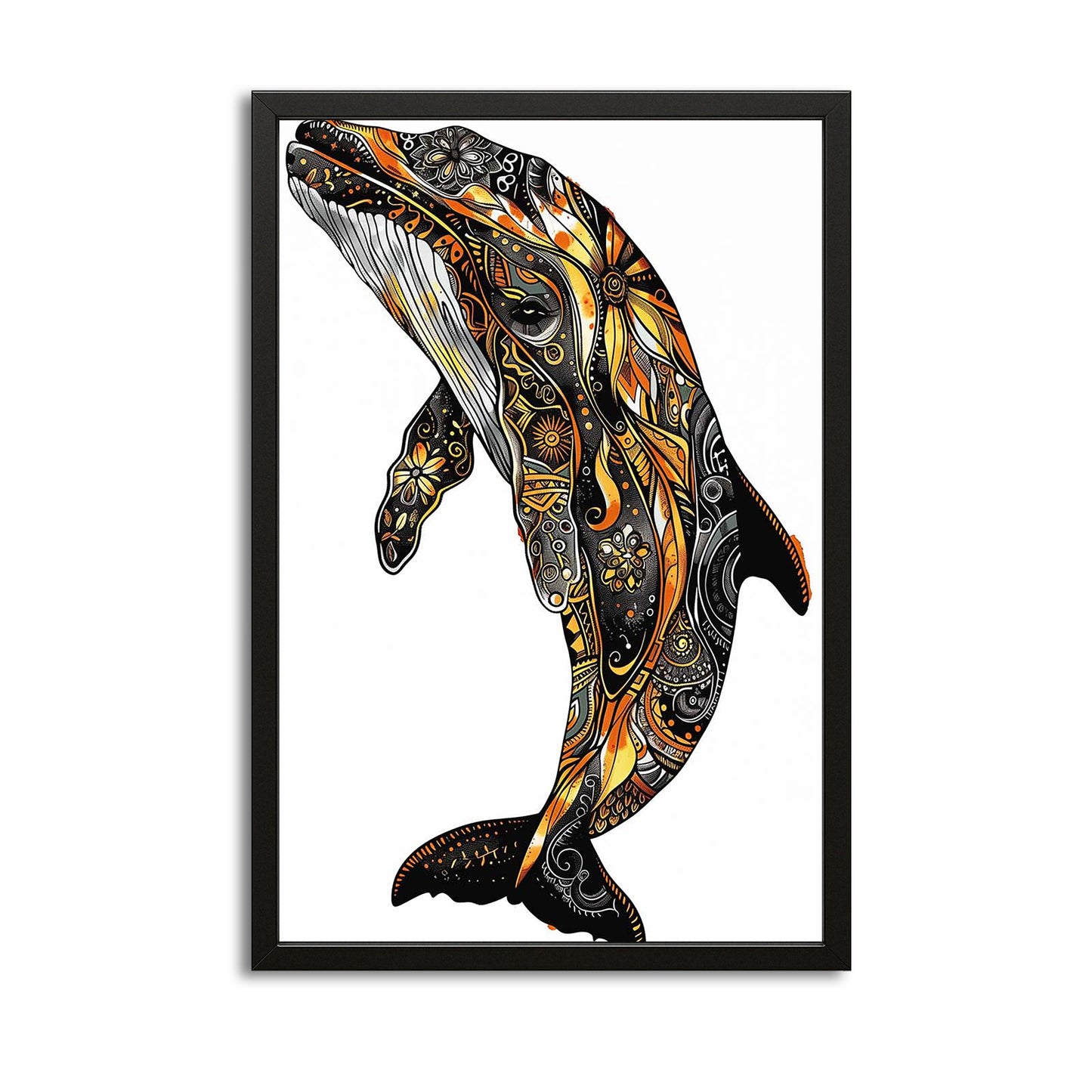 Whale Art Tribal