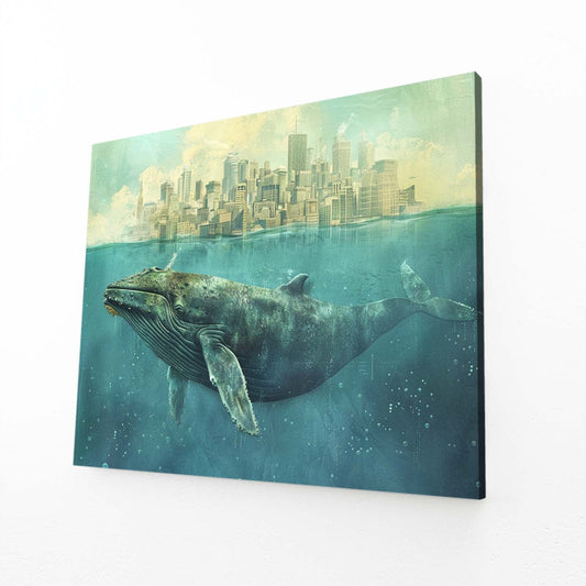 Whale Canvas Wall Art