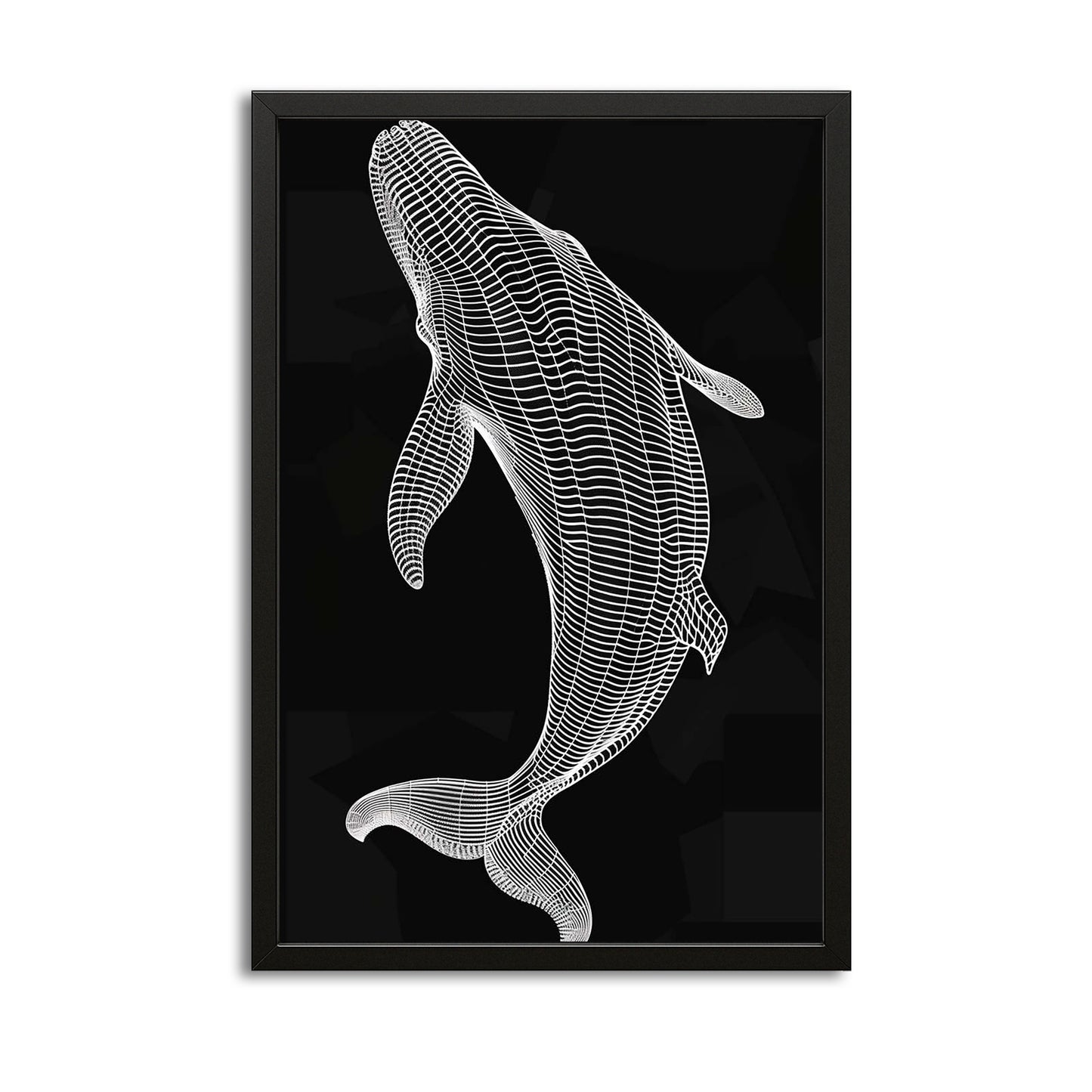 Whale Line Art