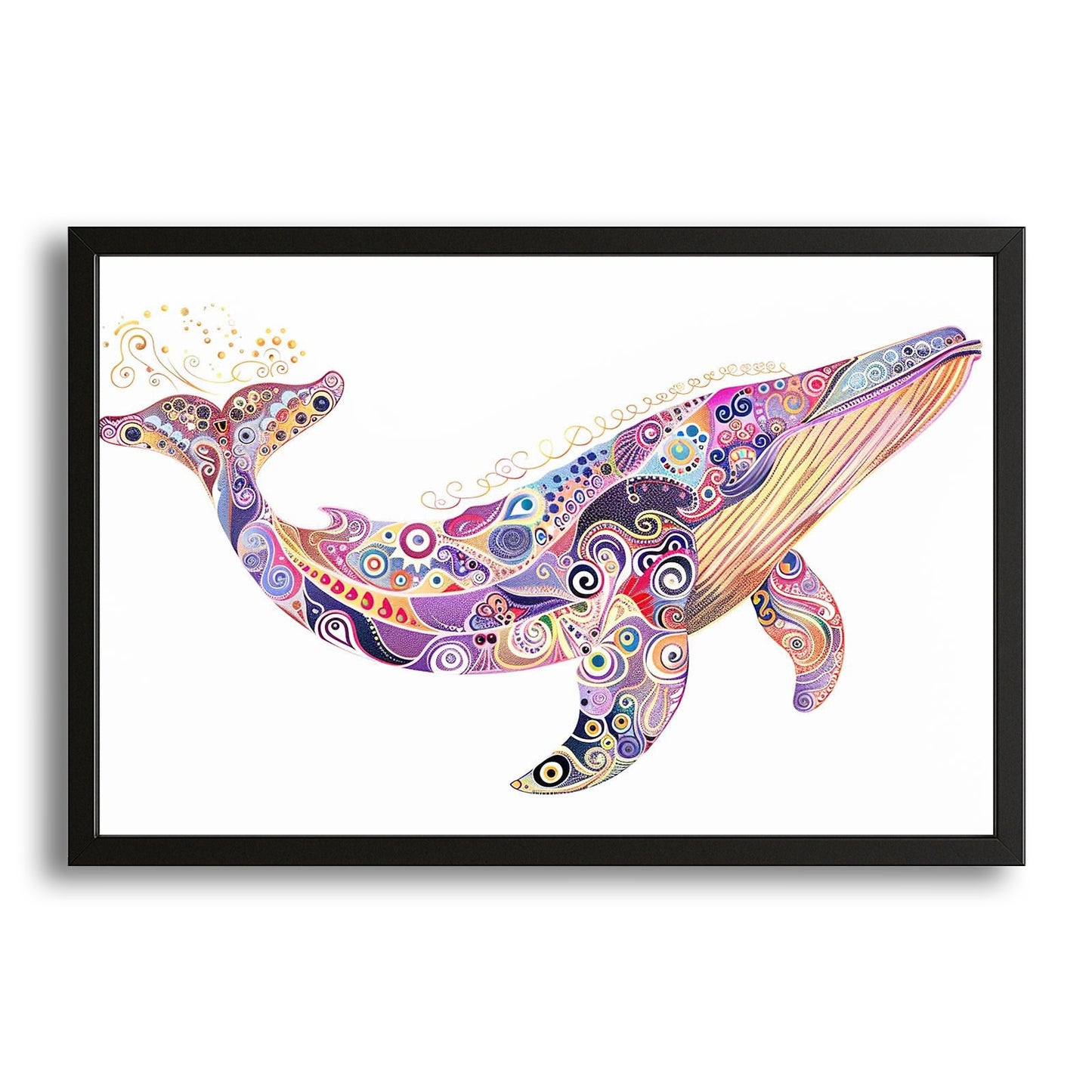Whale Mosaic Art