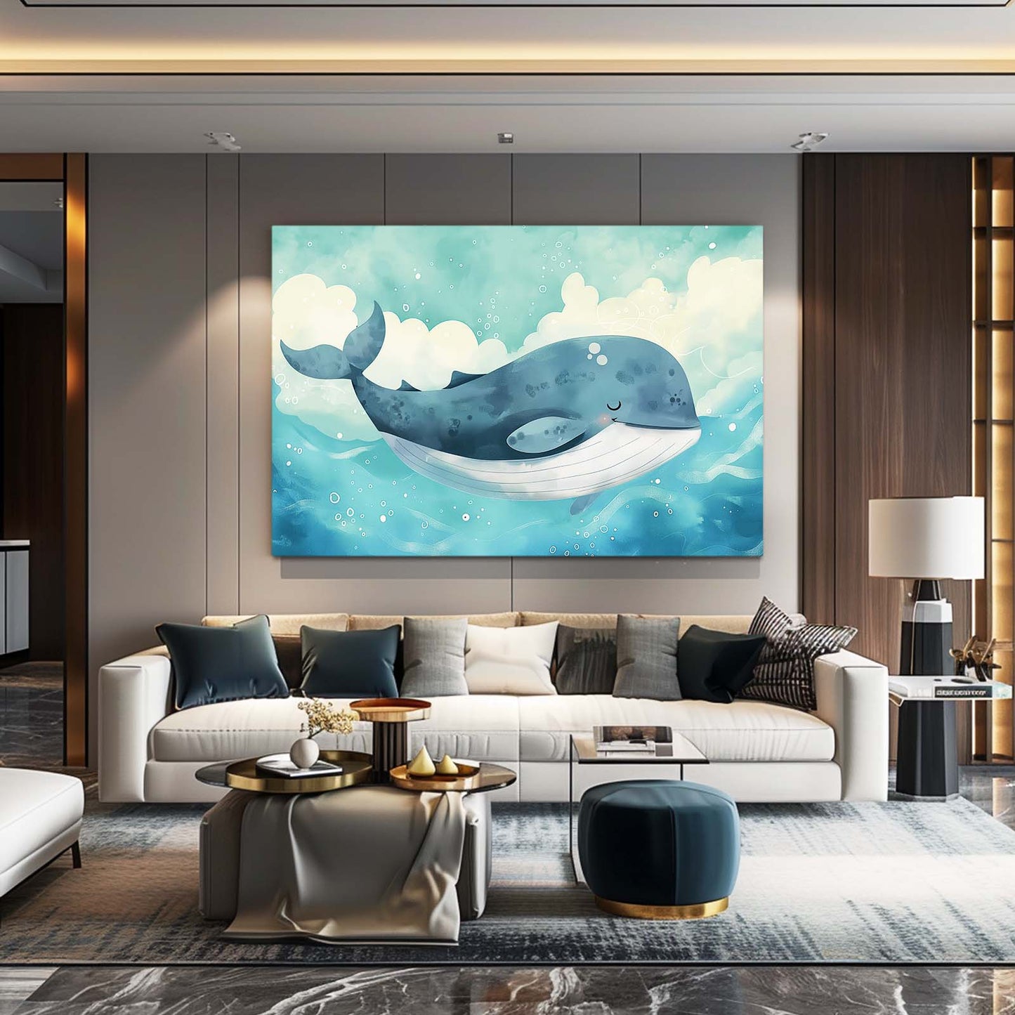 Whale Nursery Wall Art