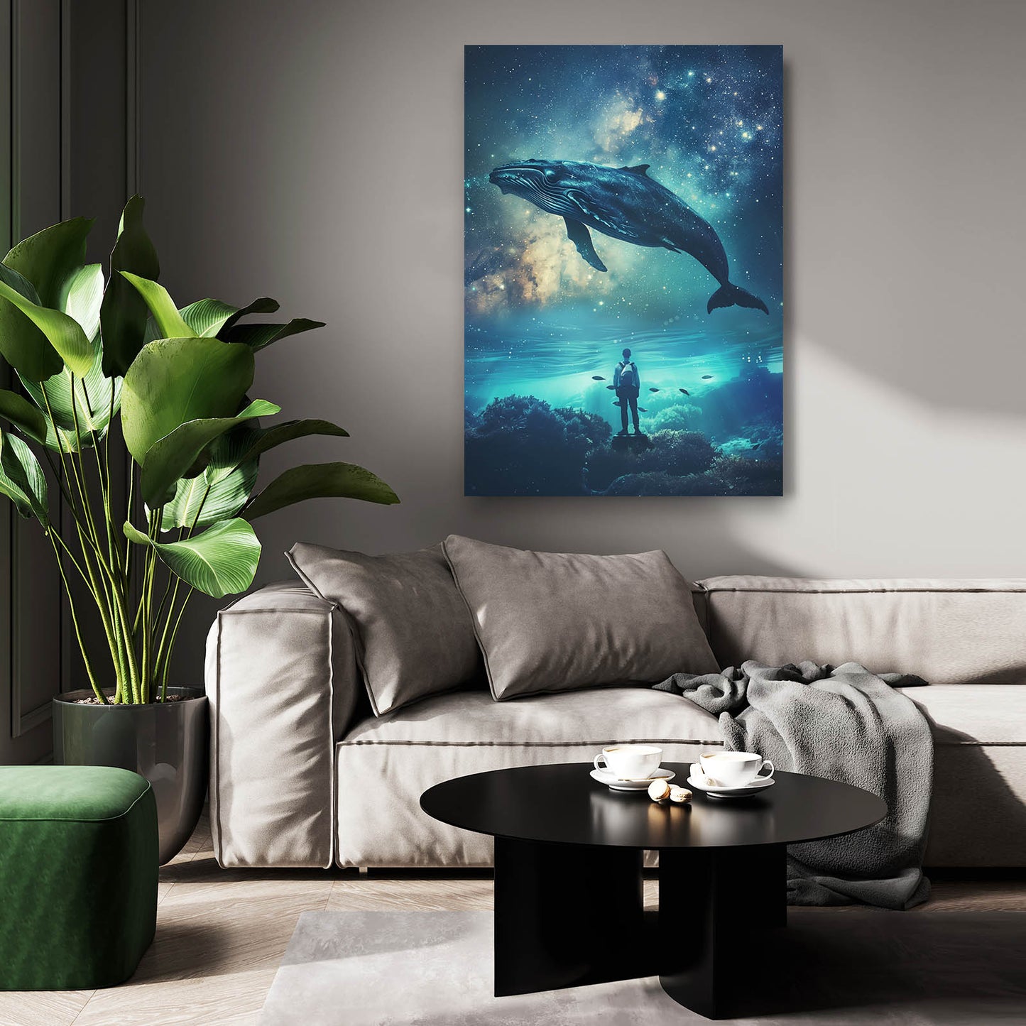 Whale Space Art