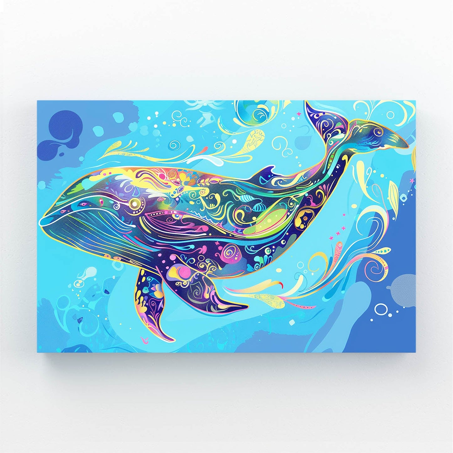 Whale Watercolor Art