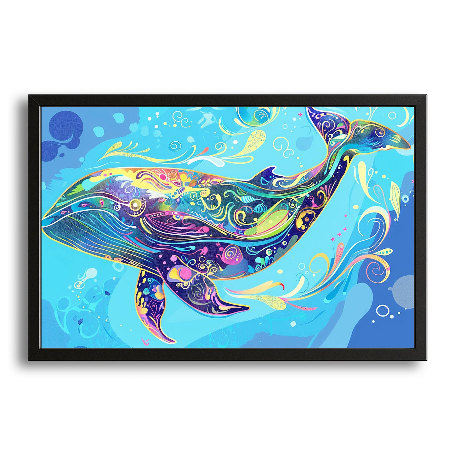 Whale Watercolor Art