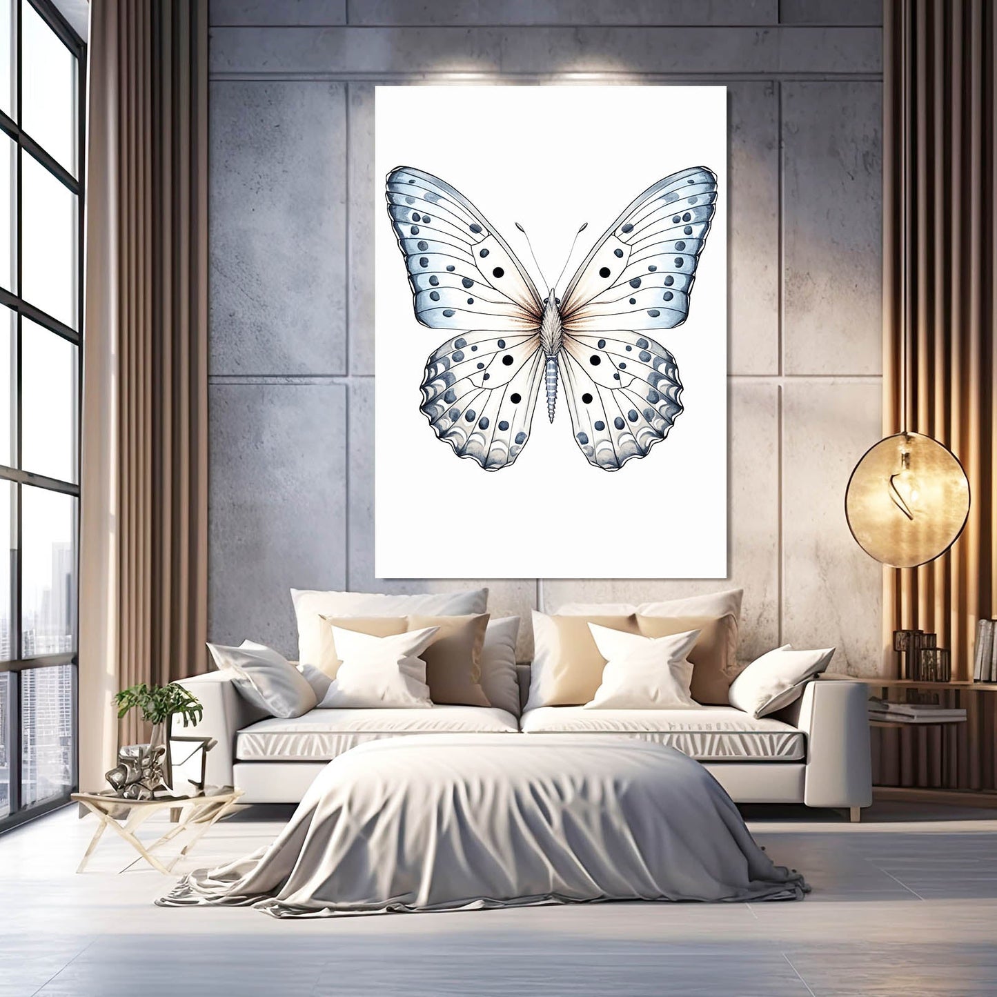 White Butterfly Wall Art
