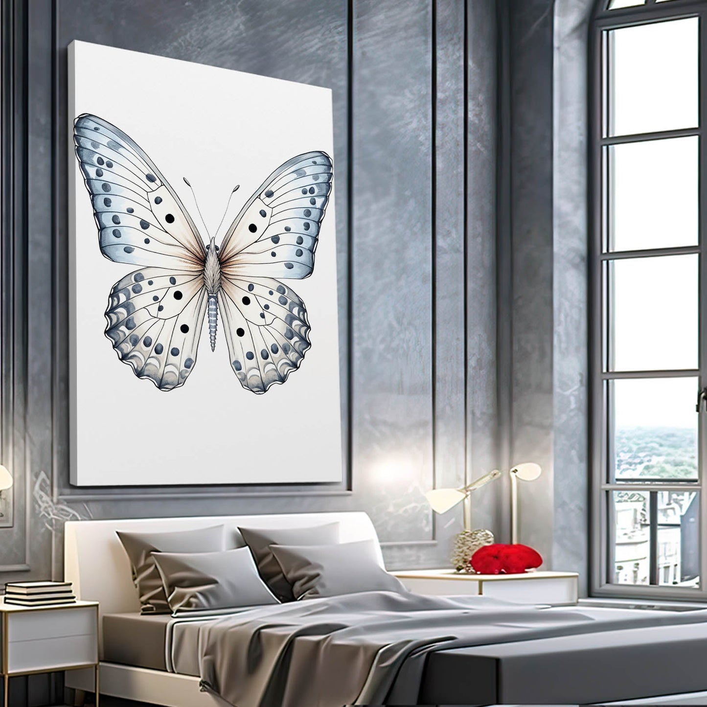 White Butterfly Wall Art