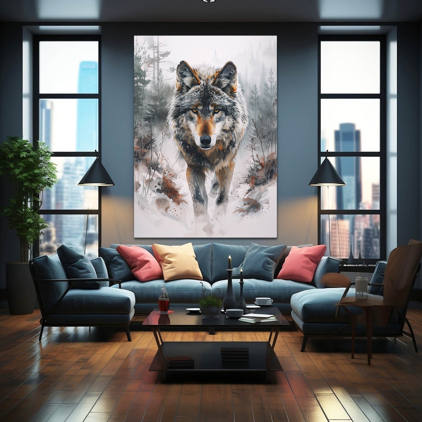 Wolf Art Canvas