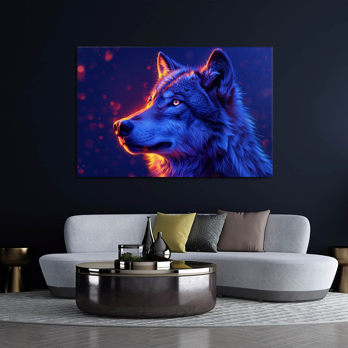 Wolf Art Glow In The Dark