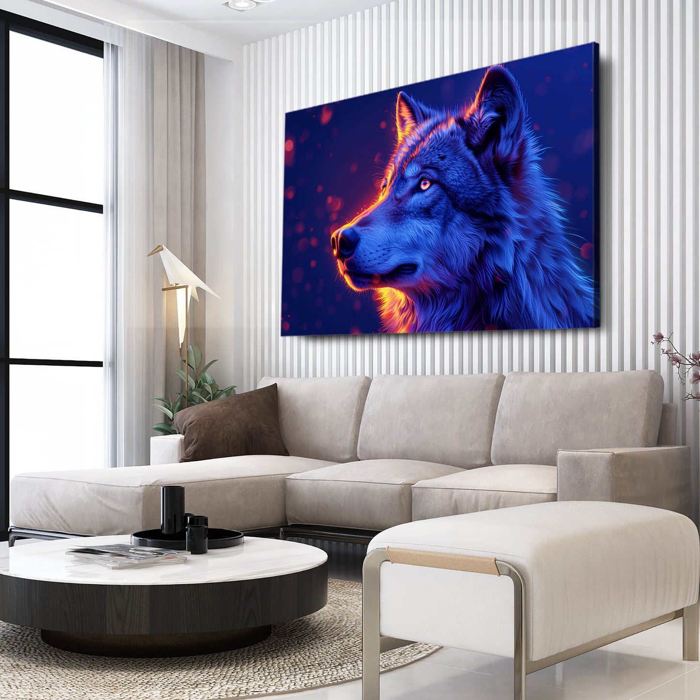 Wolf Art Glow In The Dark
