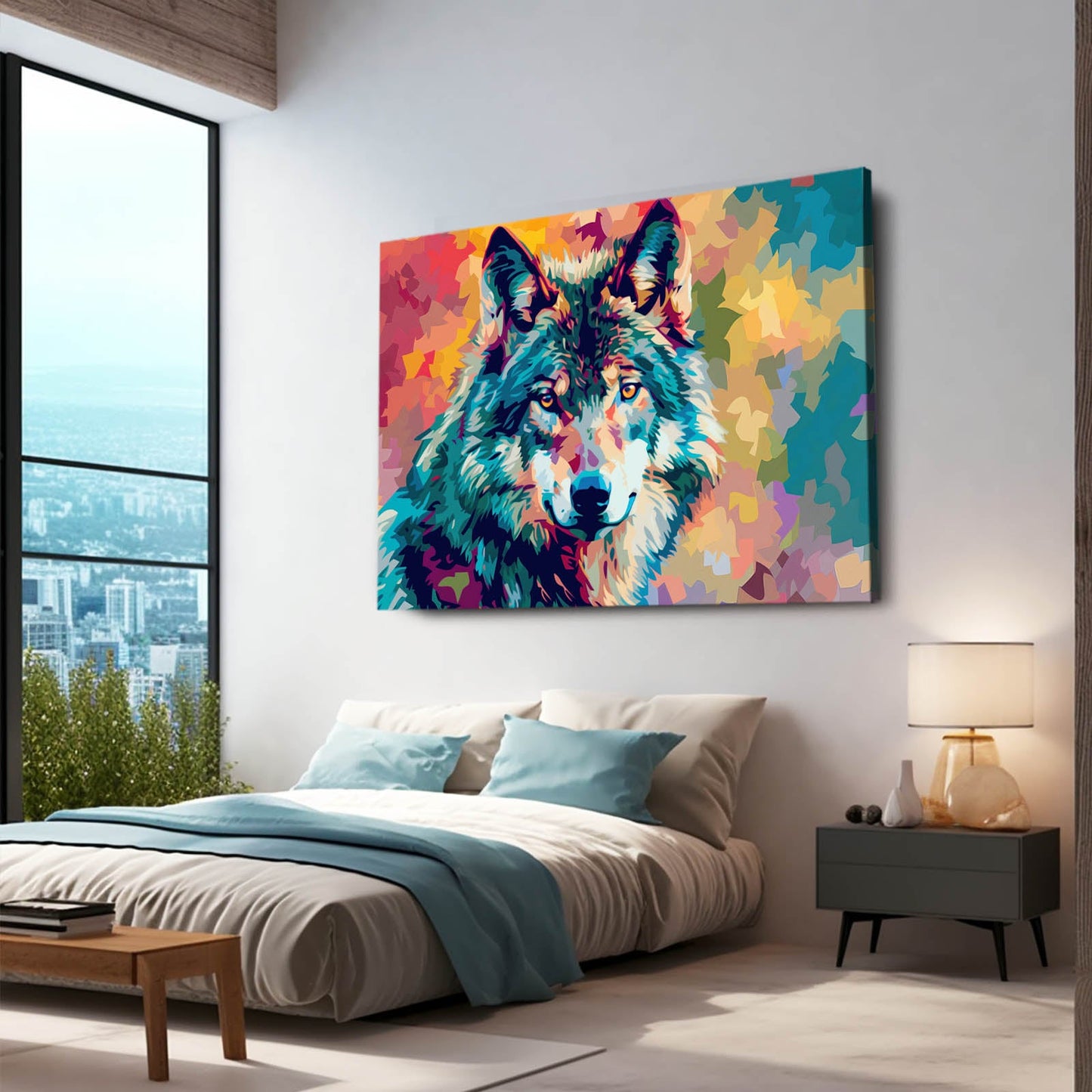 Wolf Art Pop Art