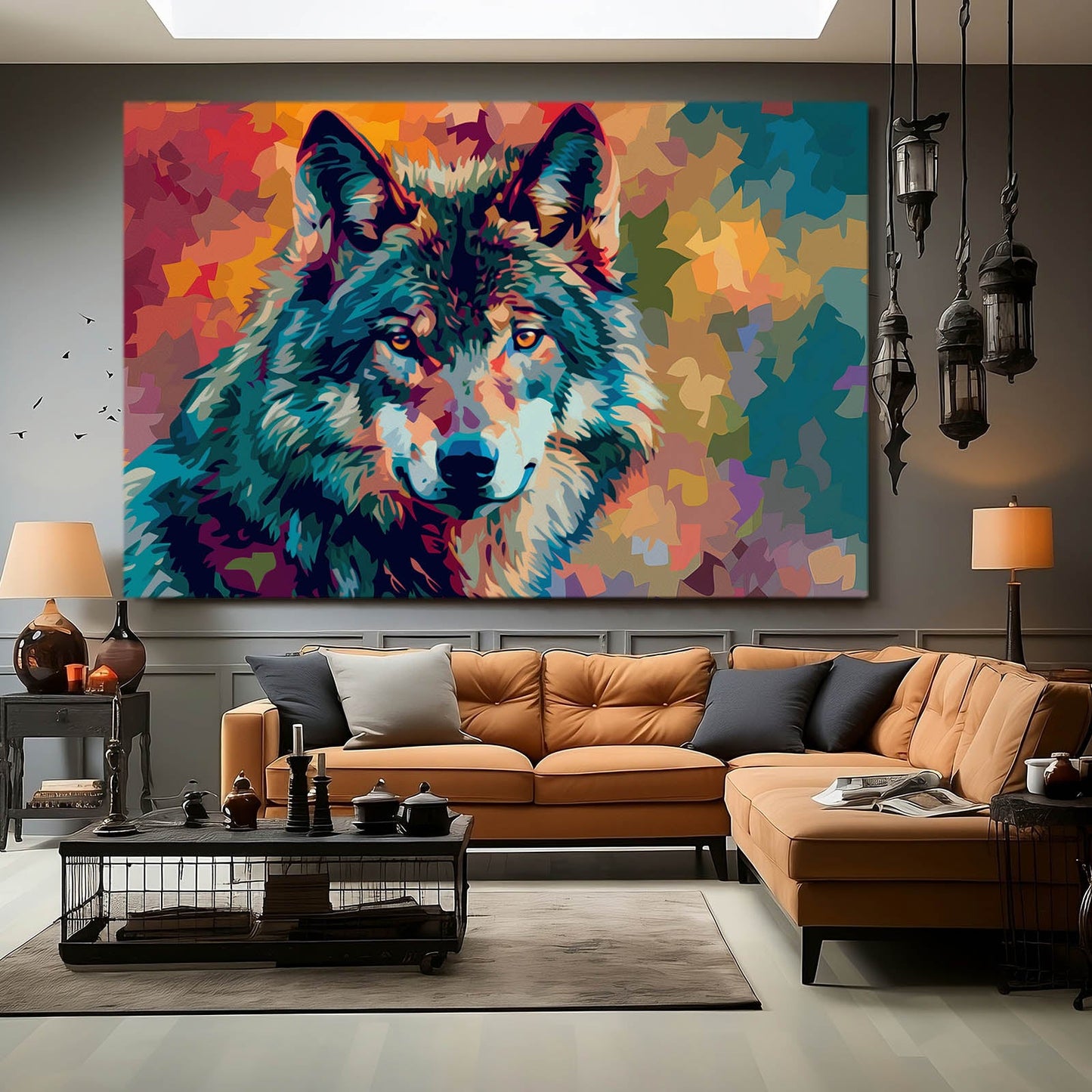 Wolf Art Pop Art