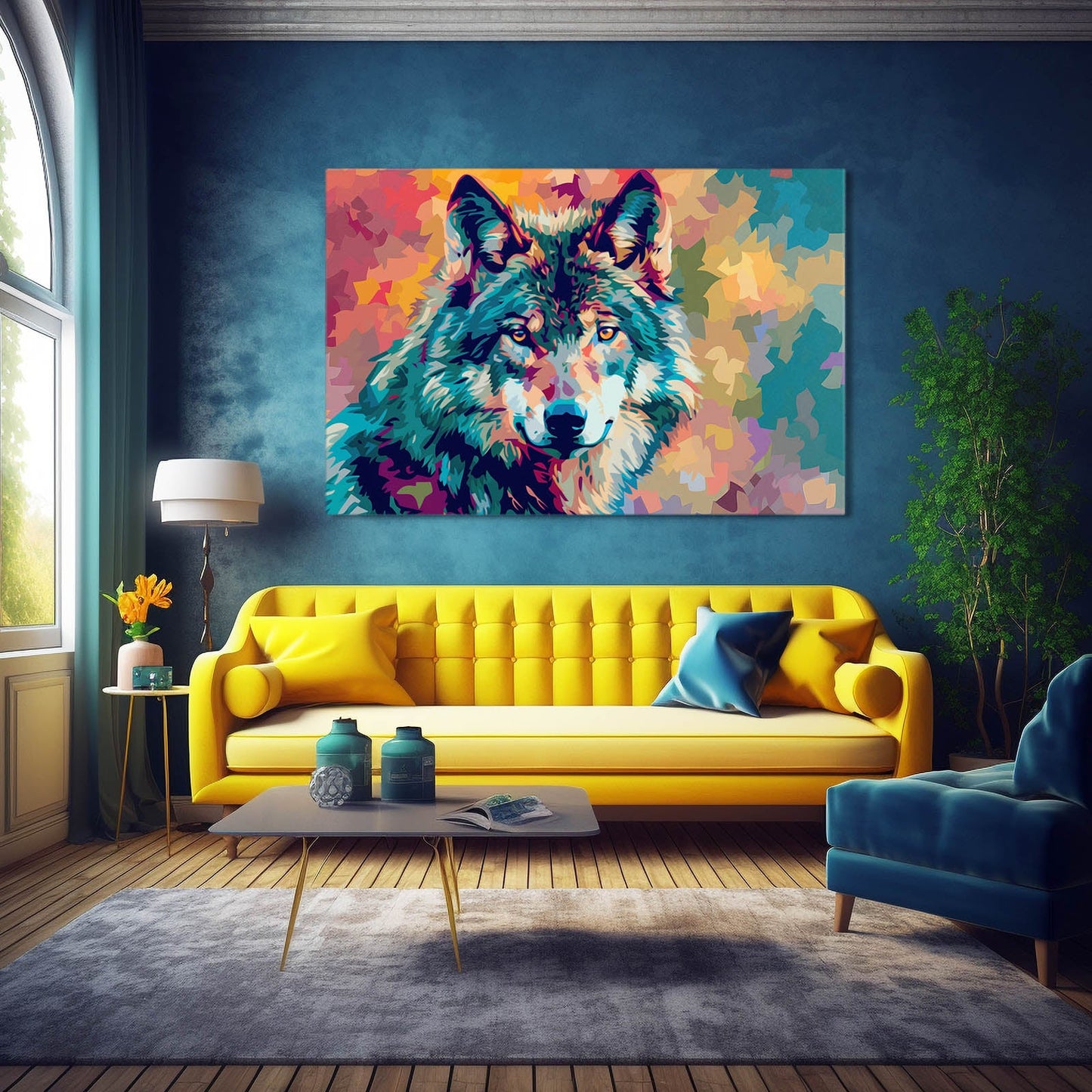 Wolf Art Pop Art