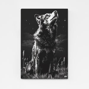 Wolf Black And White Art
