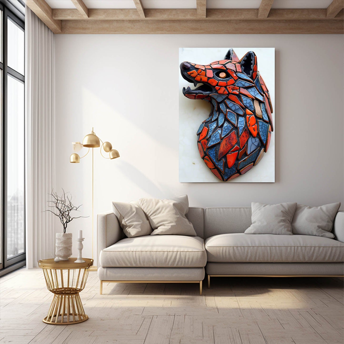 Wolf Geometric Art