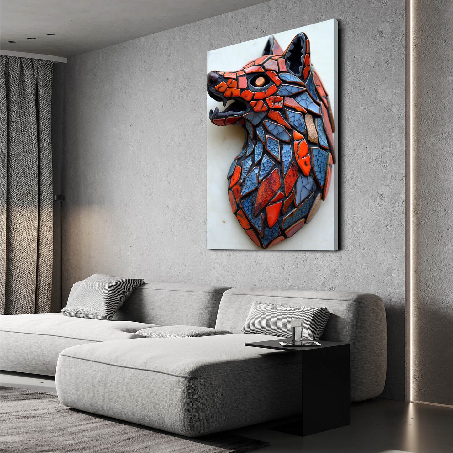 Wolf Geometric Art