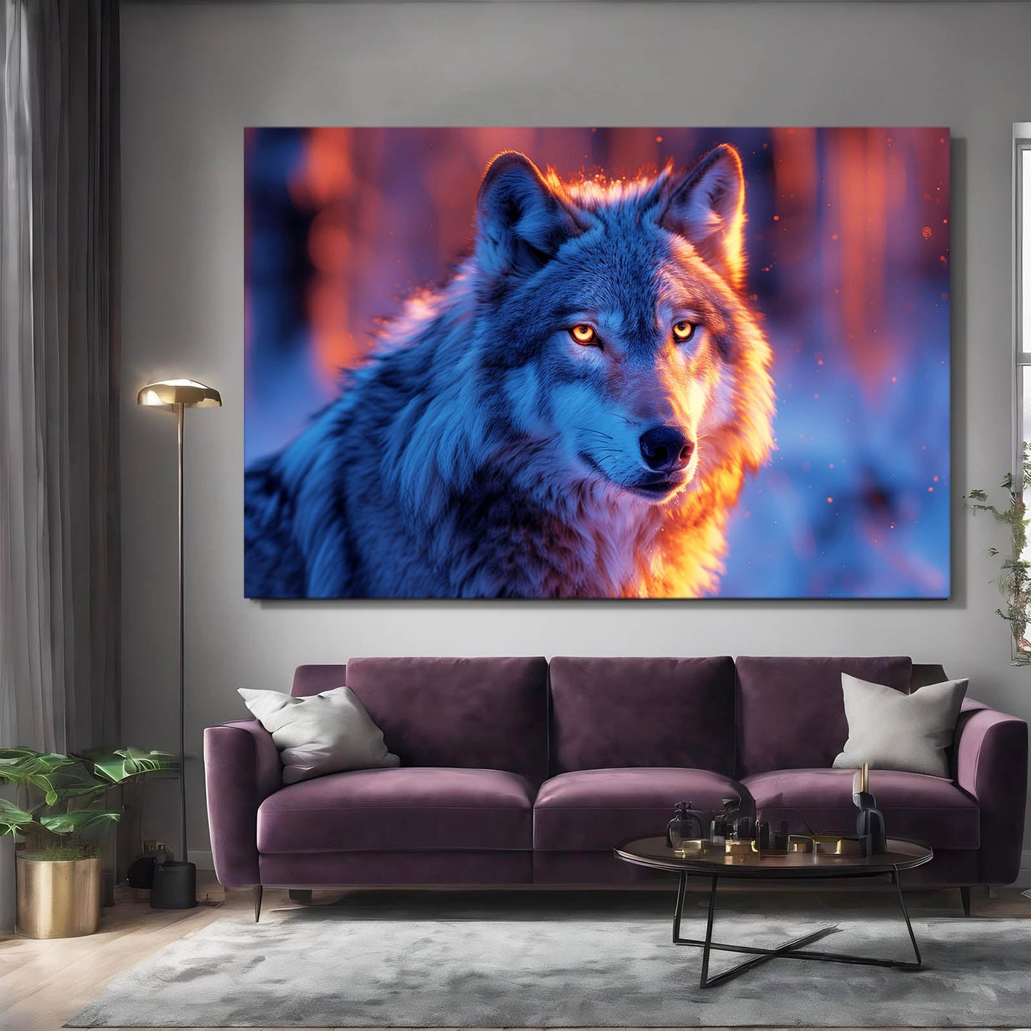 Wolf Glow In The Dark Art