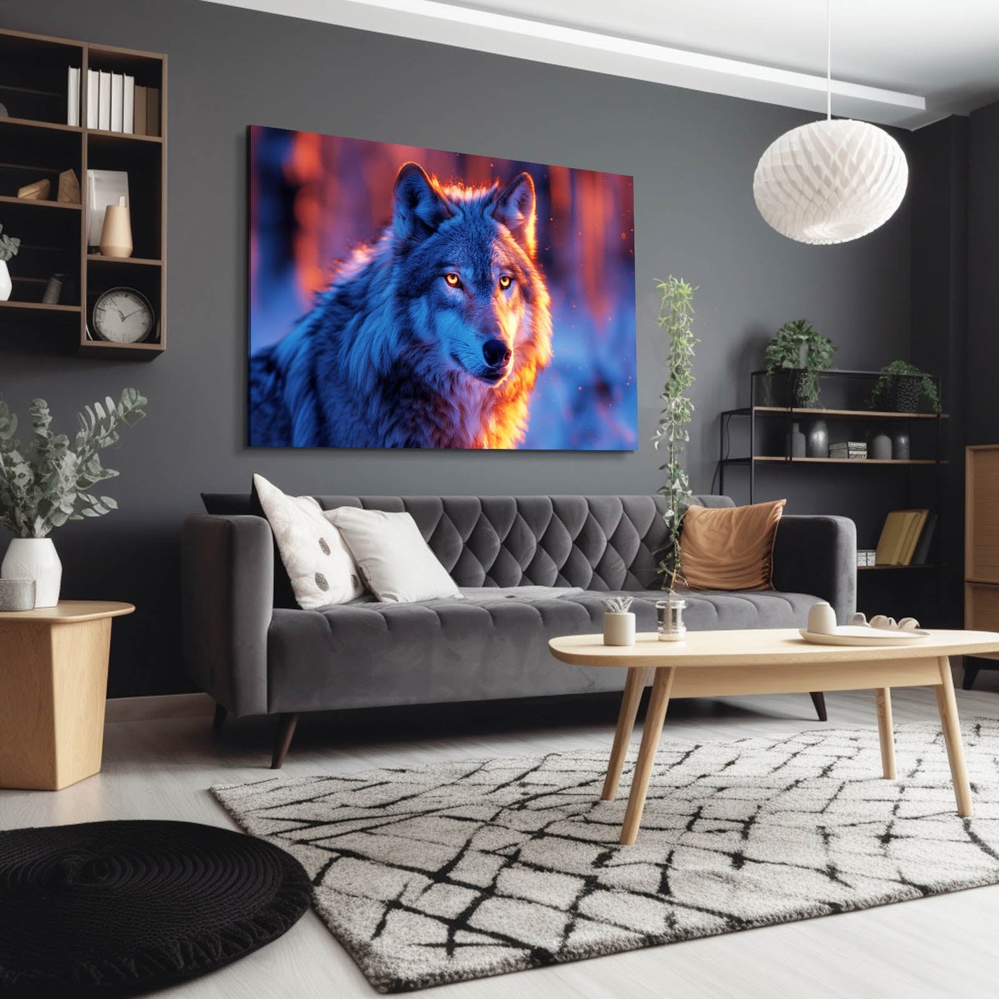 Wolf Glow In The Dark Art