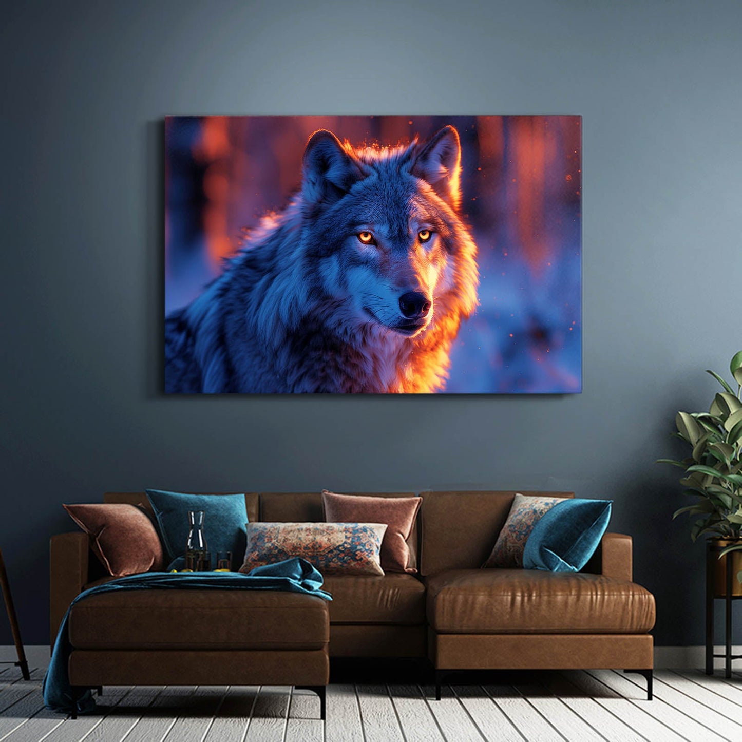 Wolf Glow In The Dark Art