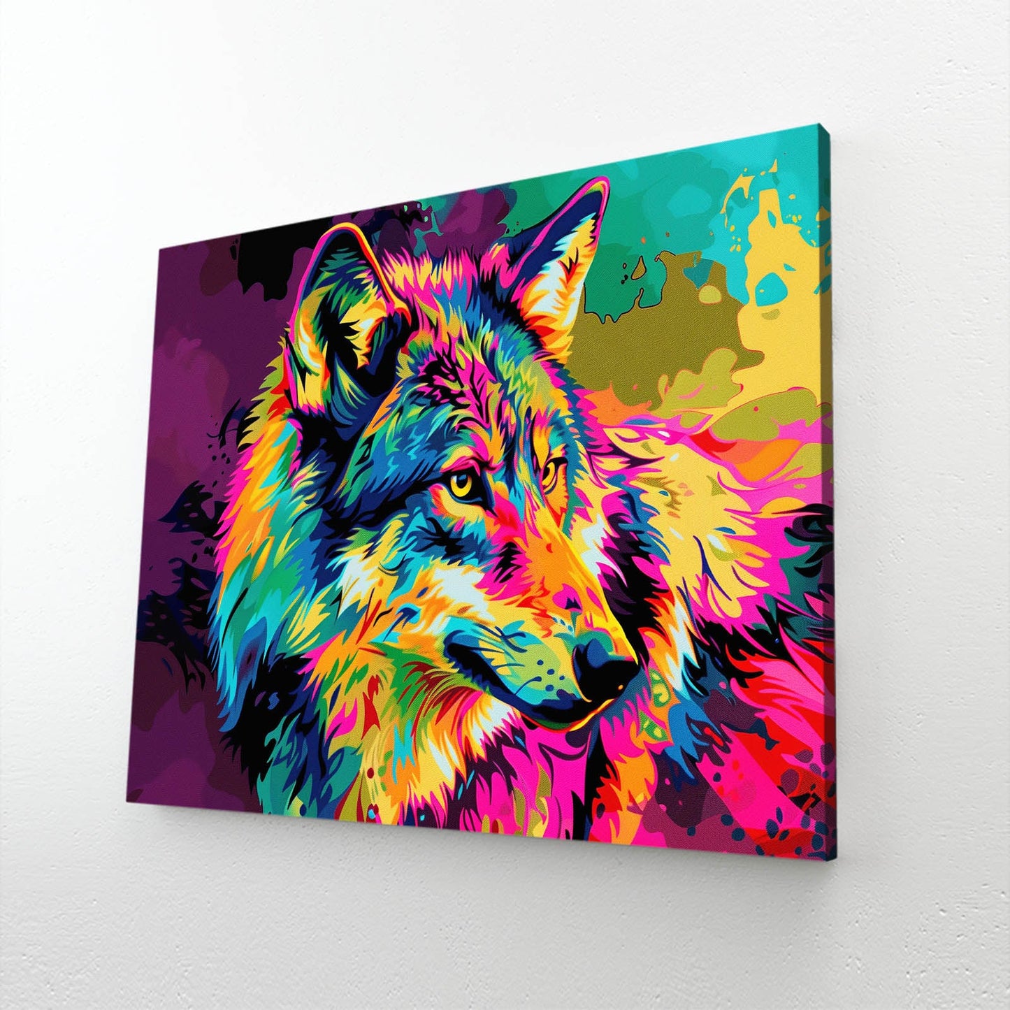 Wolf On Canvas