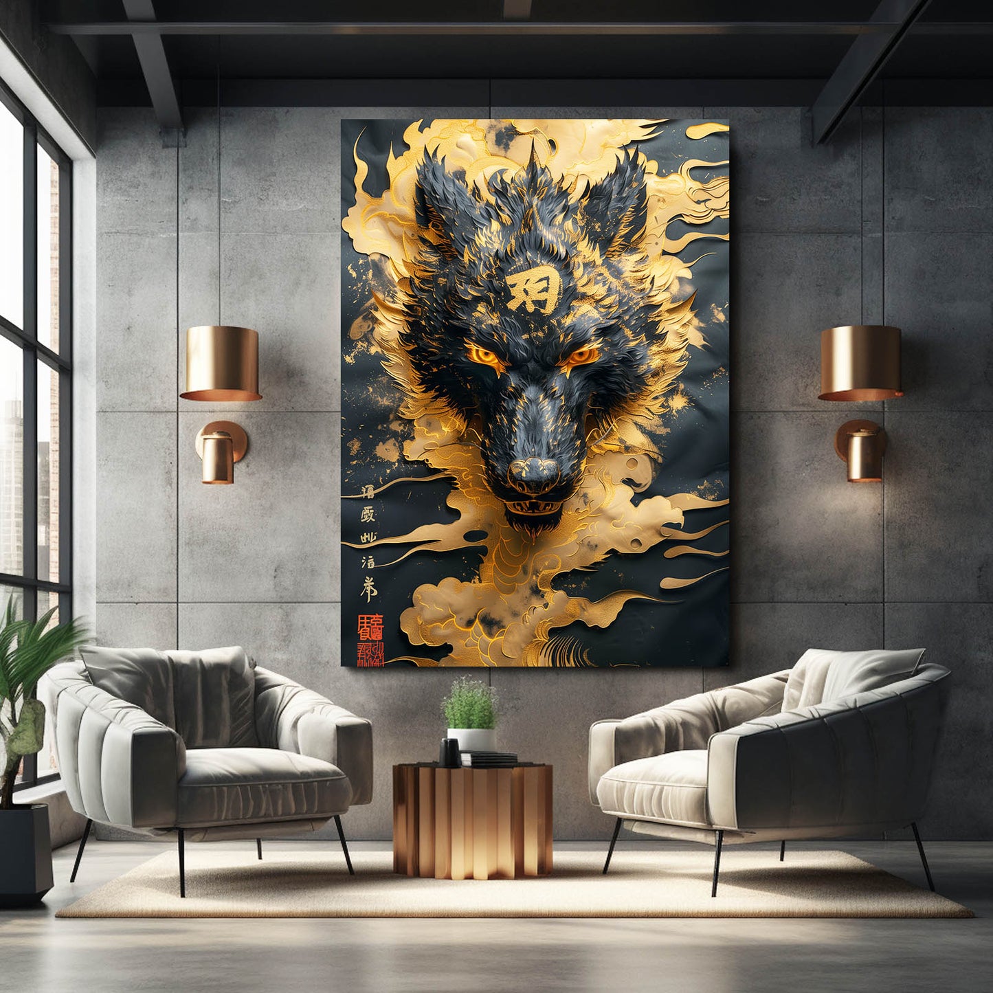 Wolf Tribal Art