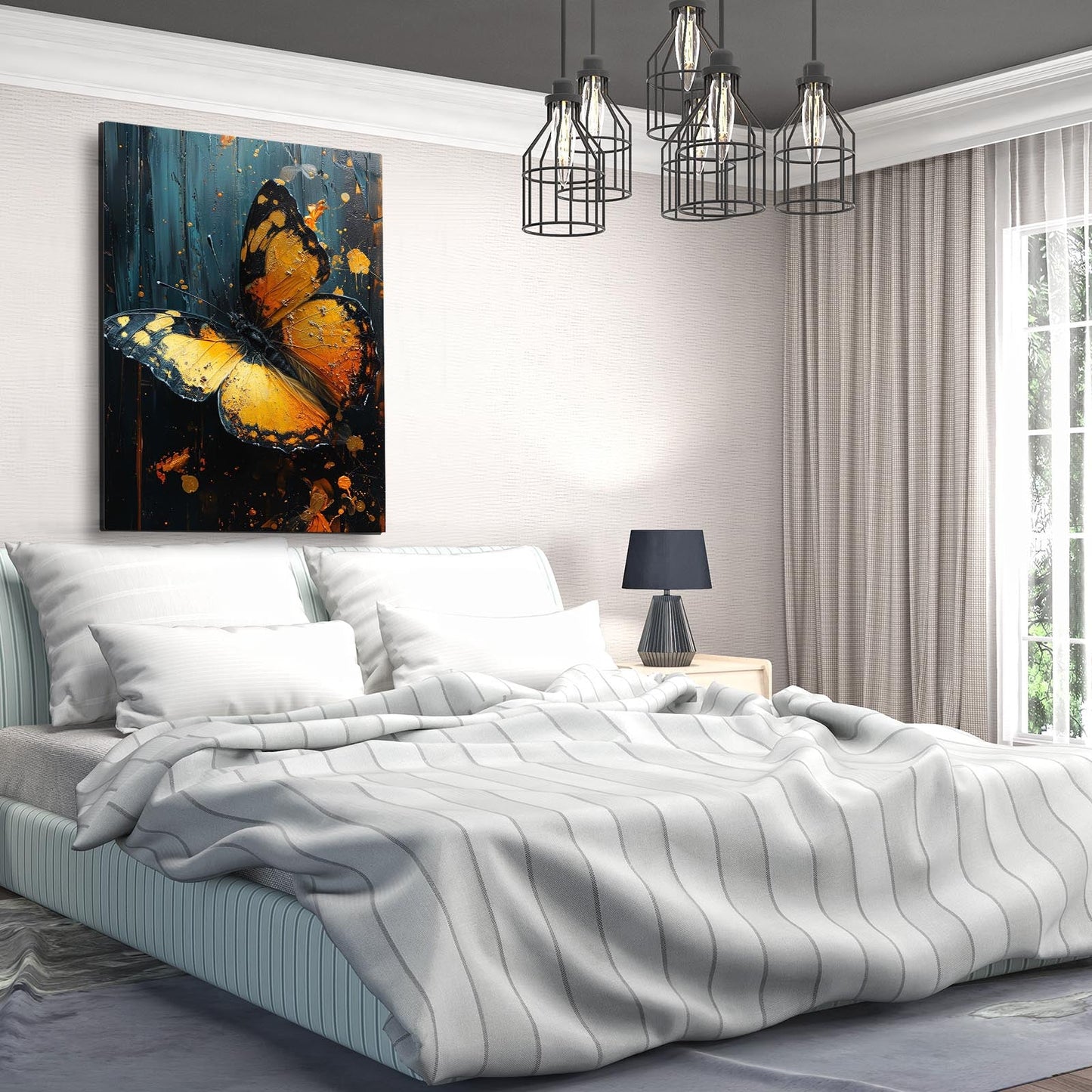 Yellow Butterfly Wall Art