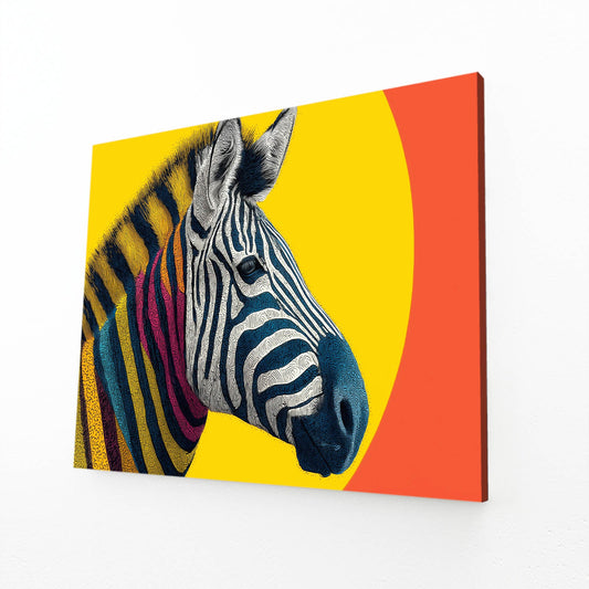 Yellow Zebra Canvas – yellow canvas print