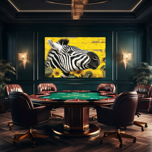 Yellow Zebra Prints – styled in a furnished interior