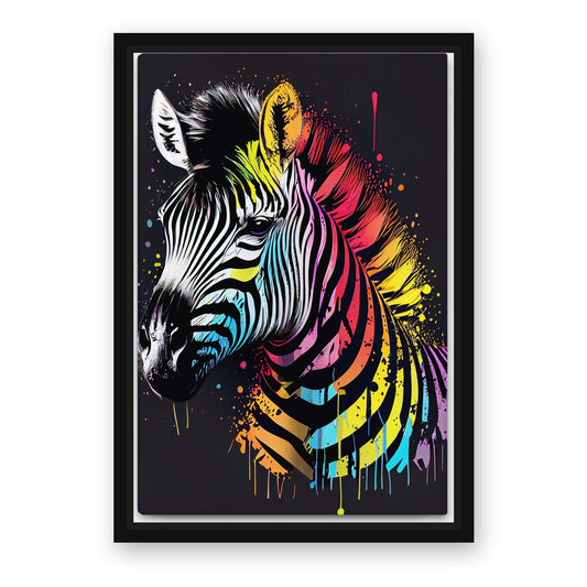 Zebra Art – with Premium Black wood frame