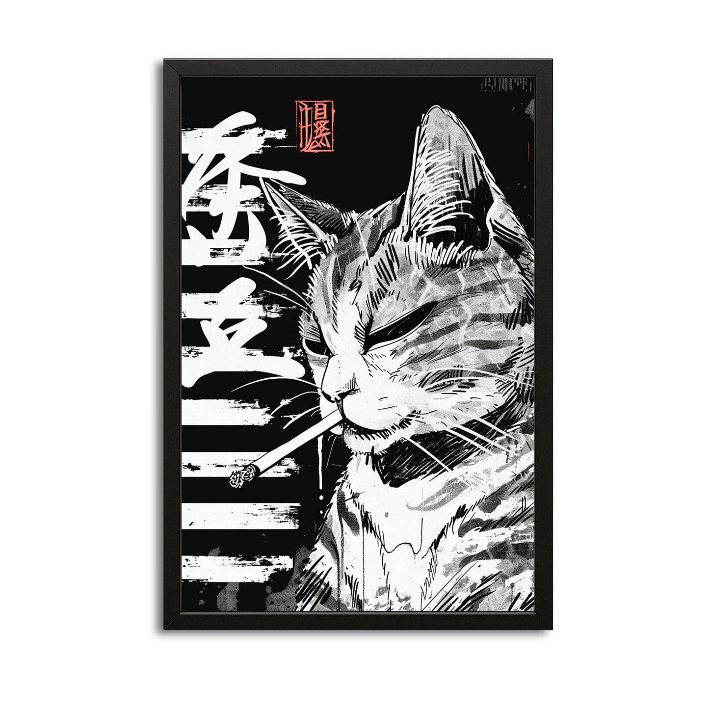 Zen Rebel Cat Wall Art